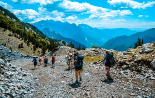 Wanderer, Berge, Peaks of the Balkans Albanien