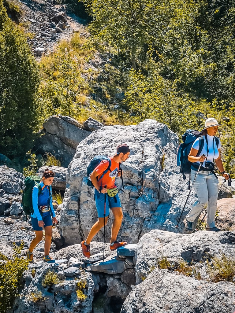 Wanderer, Berge, Peaks of the Balkans Albanien