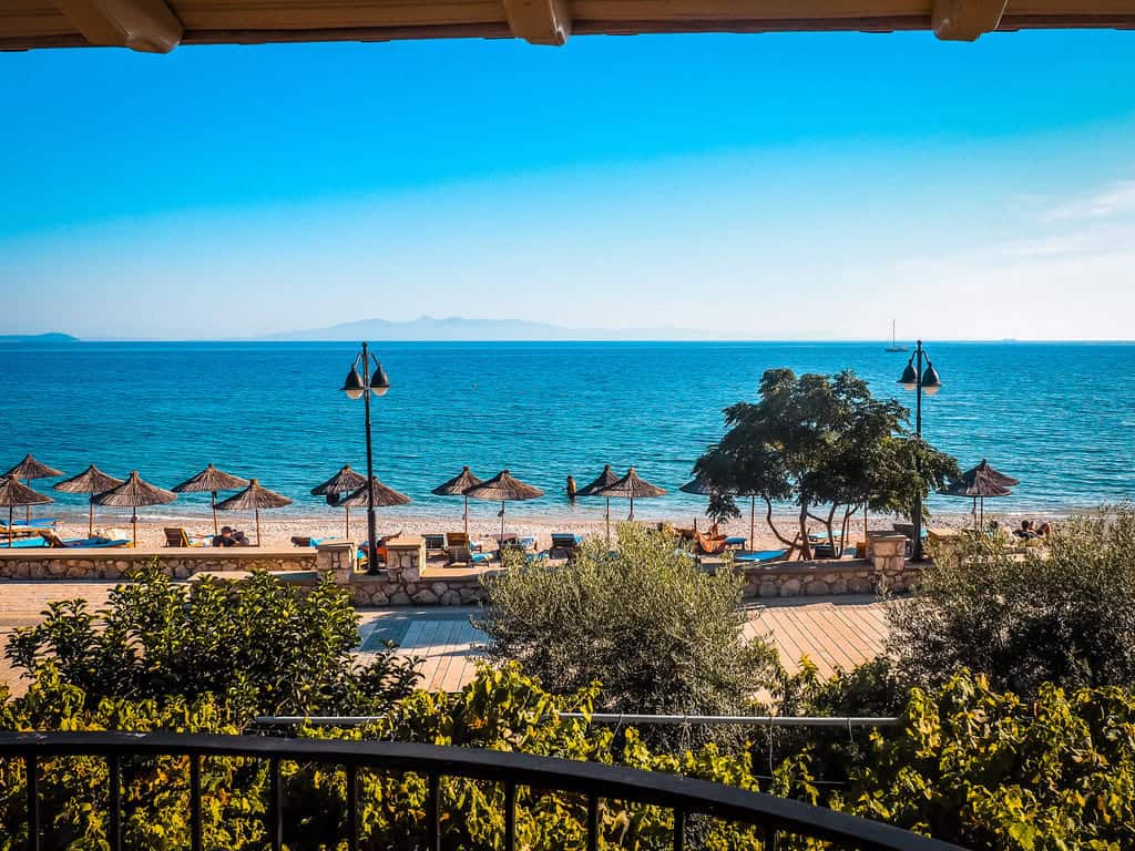 Albanische Riviera Strand nahe Qeparo