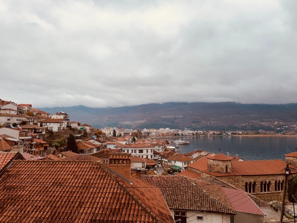 Ohrid See, Blick über die Dächer