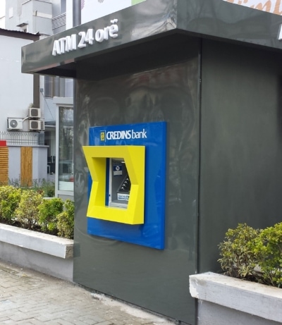 Credins Geldautomat Albanien