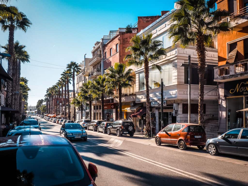 Bulevardi Epidamn in Durres Albanien