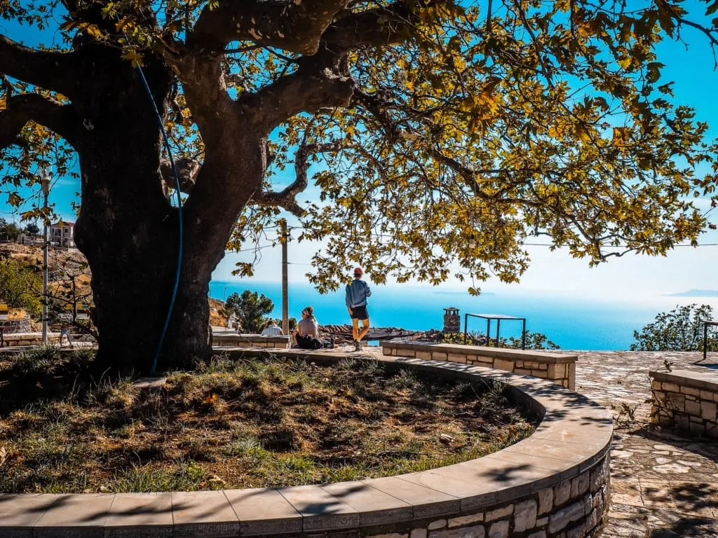 Uitzicht op zee vanaf Pilur