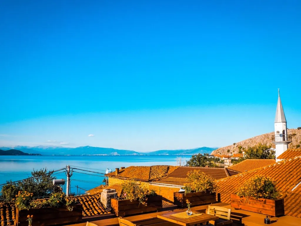 Lin aan het meer van Ohrid Albanië