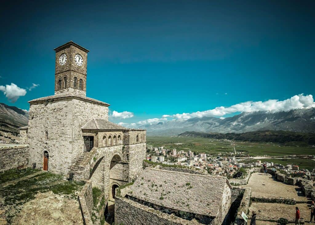 Gjirokastra Albanien die Stadt aus Stein