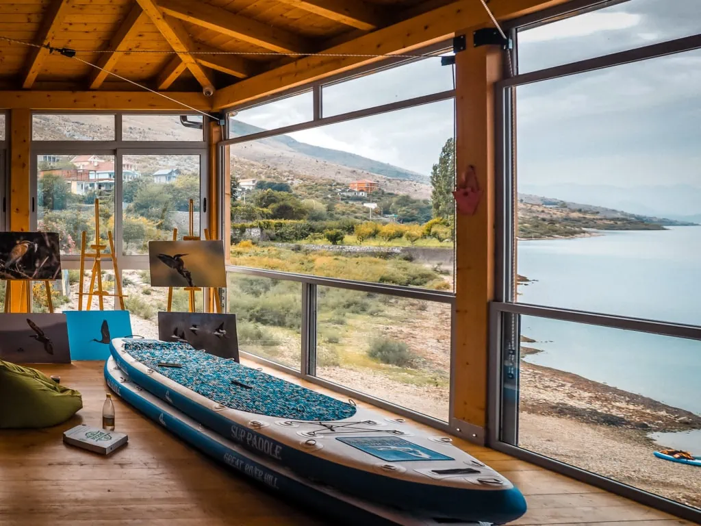 Shkodra See Vogelbeobachtung SUP Ausleihe