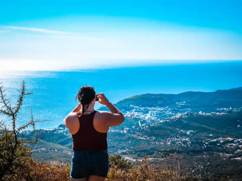 Himare Albania - view from the hill near Pilur village
