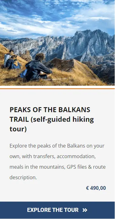 Peaks of the Balkans Trail Offer