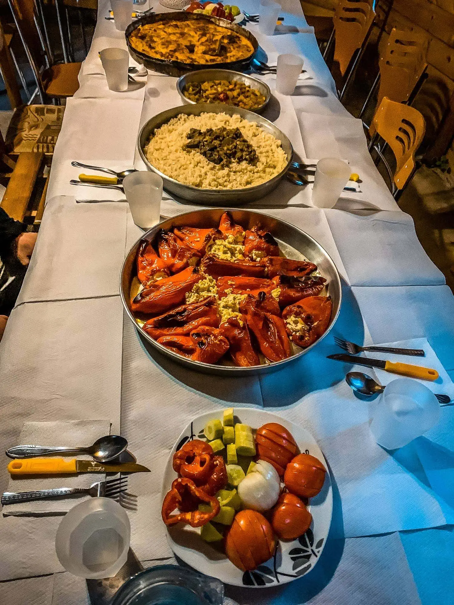 Catering op de Theth-Valbona wandeling