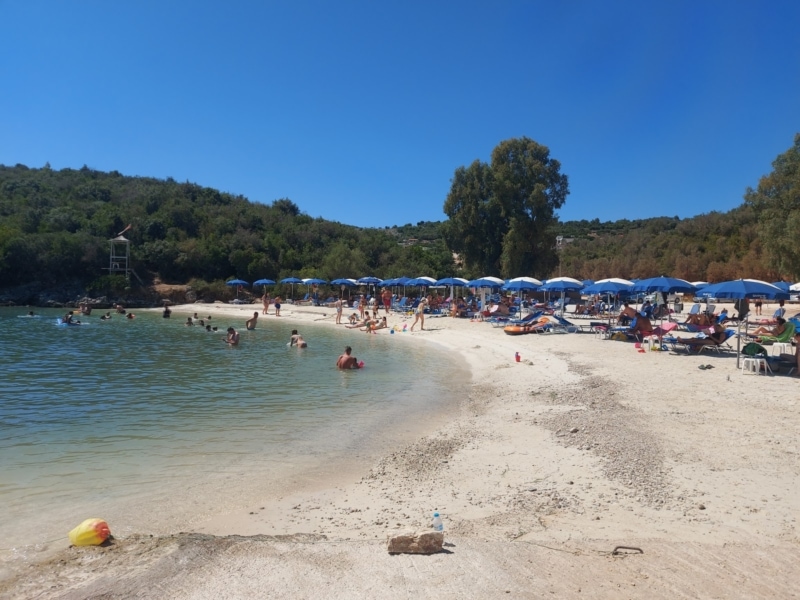 Puerto Rico Beach, Ksamil Albanien mit weißem Sandstrand