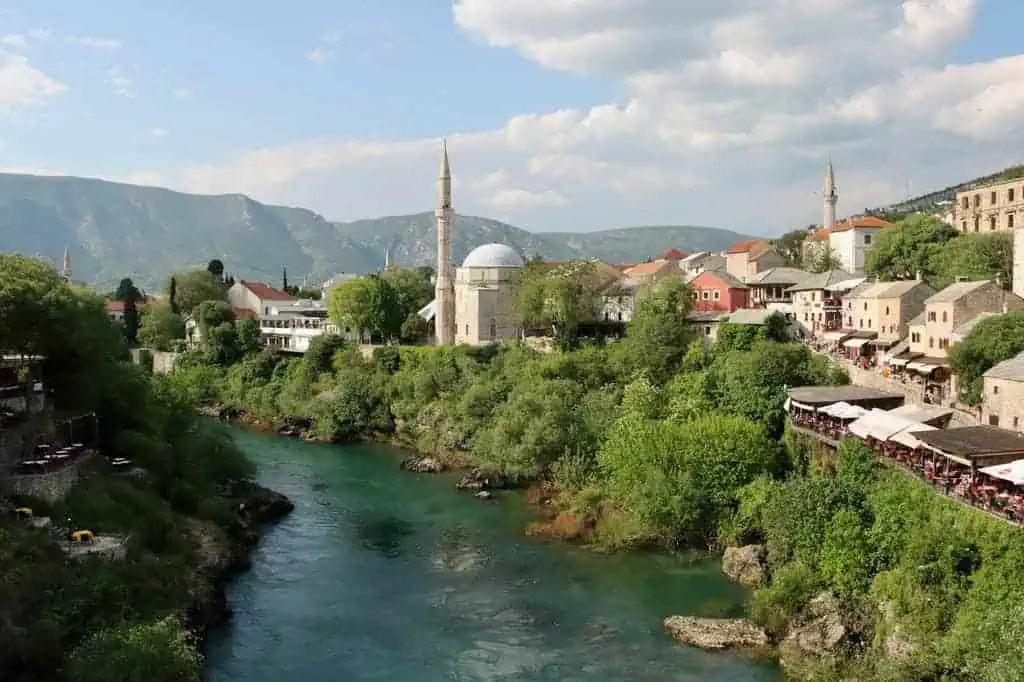 Mostar Moskee Koski Mehmed-Pasha bij de rivier