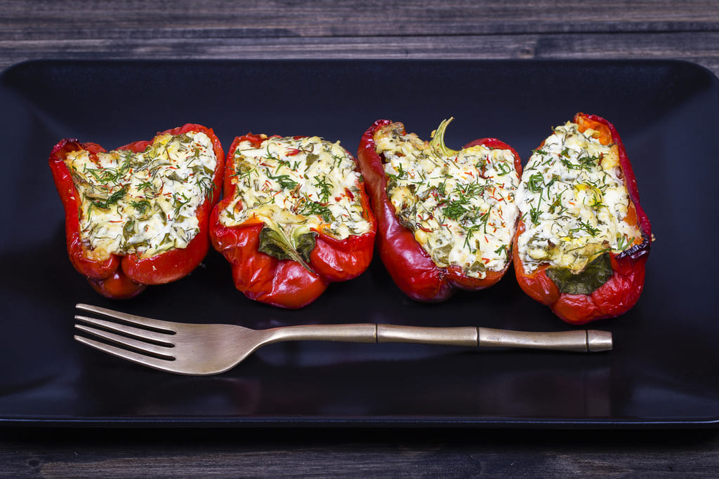 Speca te Mbushsur stuffed peppers albanian food