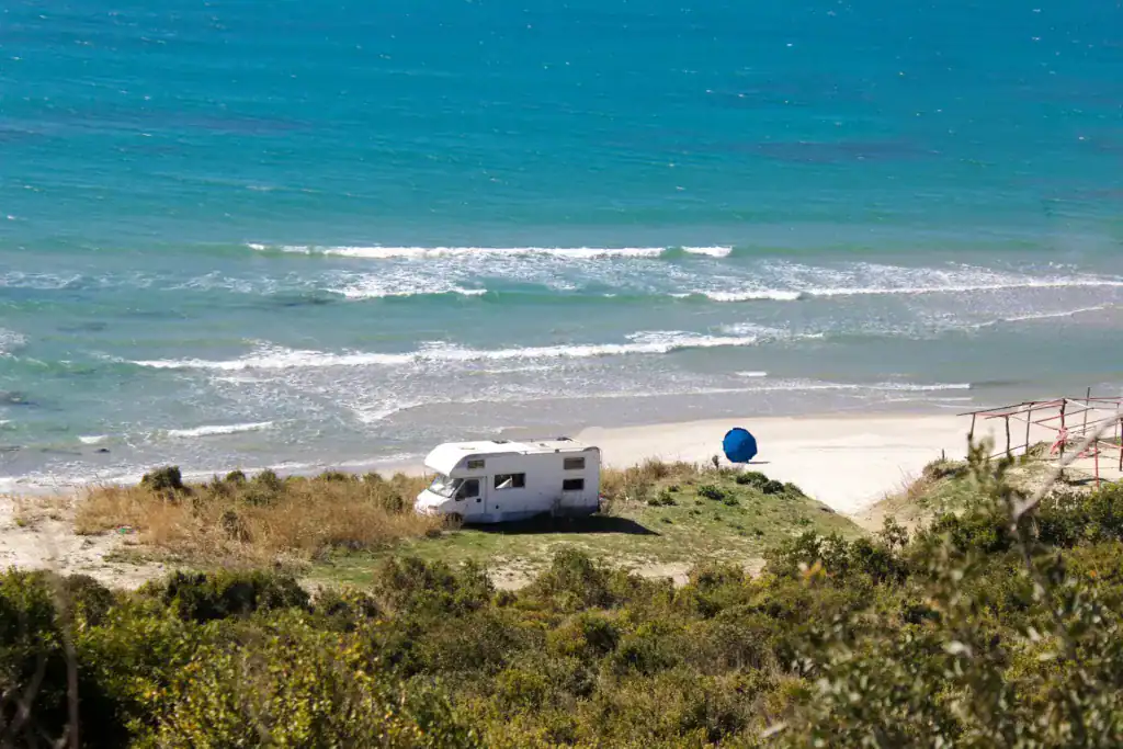 Kap von Rodon Strand nördlich von Durres