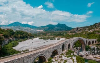 Sehenswürdigkeiten Albanien Mesi Bridge Shkodra in Nordalbanien