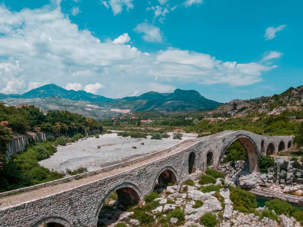 Sehenswürdigkeiten Albanien Mesi Bridge Shkodra in Nordalbanien