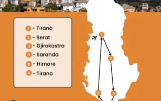 Albanien Rundreise 7 Tage Route