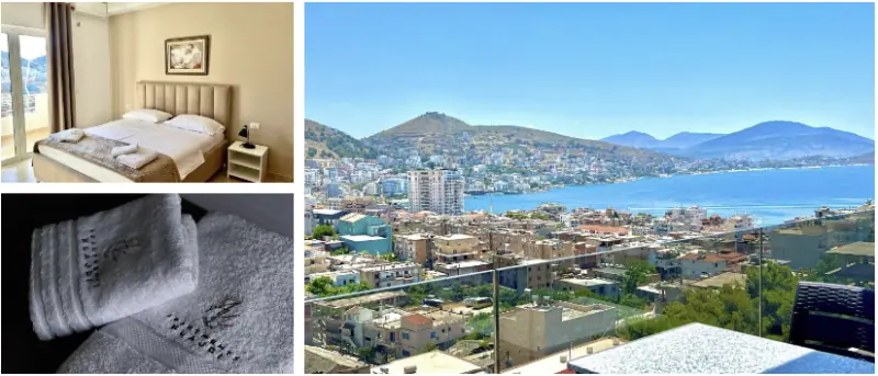 Gastenkamers in Albanië met uitzicht op zee, moderne accommodatie in Tirana, comfortabel en stijlvol voor een onvergetelijk verblijf.