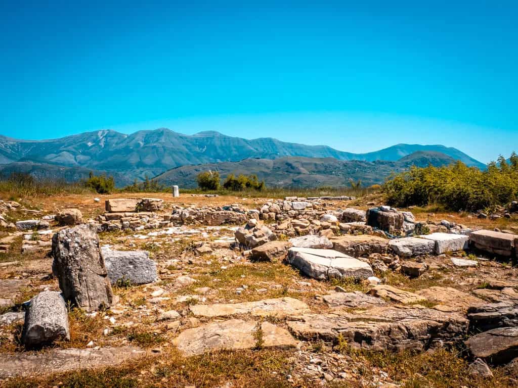 Ruinen Archäologischer Park von Phoenice (Finiq) nahe Saranda