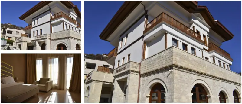 Luxushotel in Albanien mit moderner Architektur, eleganten Zimmern und Panoramablick auf die Berge – perfekt für unvergessliche Abenteuer in Albanien.