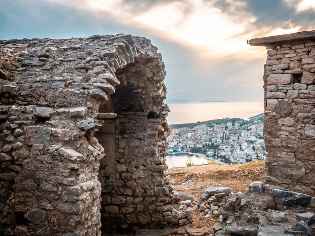 Die Ruinen des 40 Heiligen Kloster Saranda