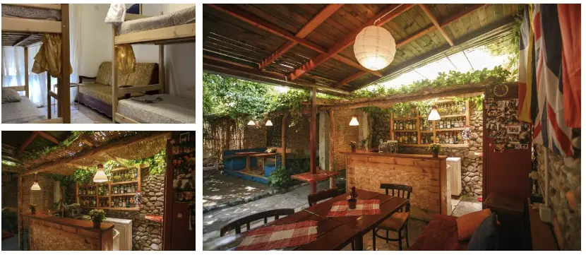 The Wanderers Hostel Shkoder Gedeelde kamer en bar