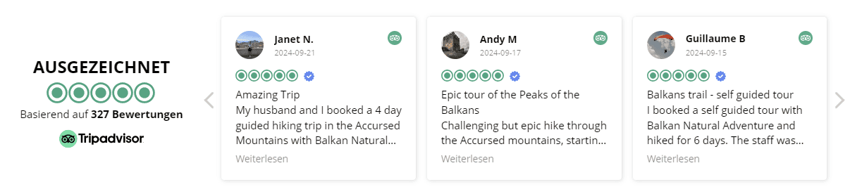 Tripadvisor Testimonials