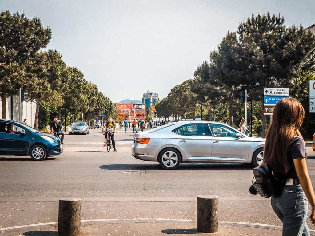 Albanien Auto fahren Straßen