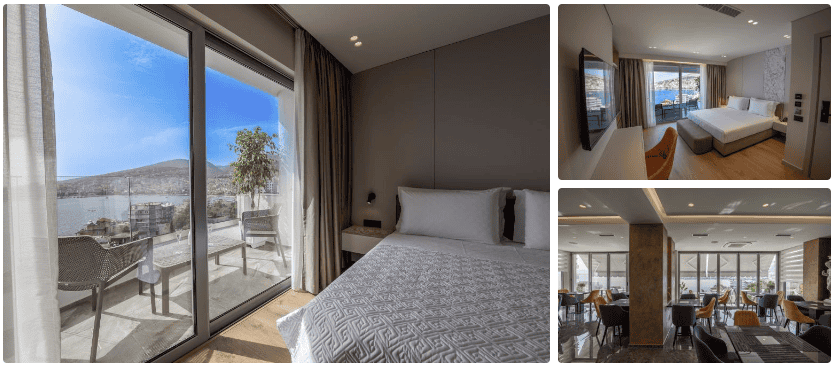 Hotel Teuta Saranda kamers met zeezicht