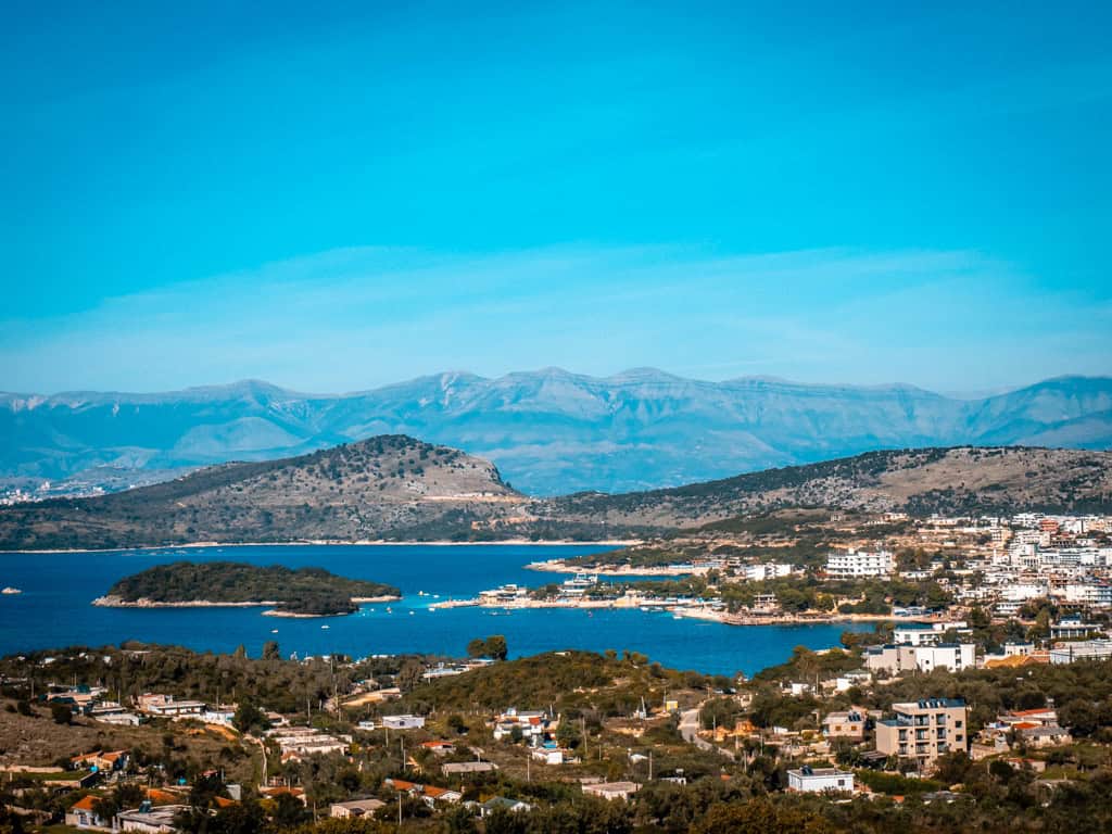 Ksamil Albanien Küstenort an der Riviera Südalbanien