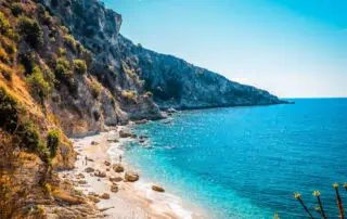 Der Filikuri Beach bei Himare ist der vielleicht schönste Strand in Albanien