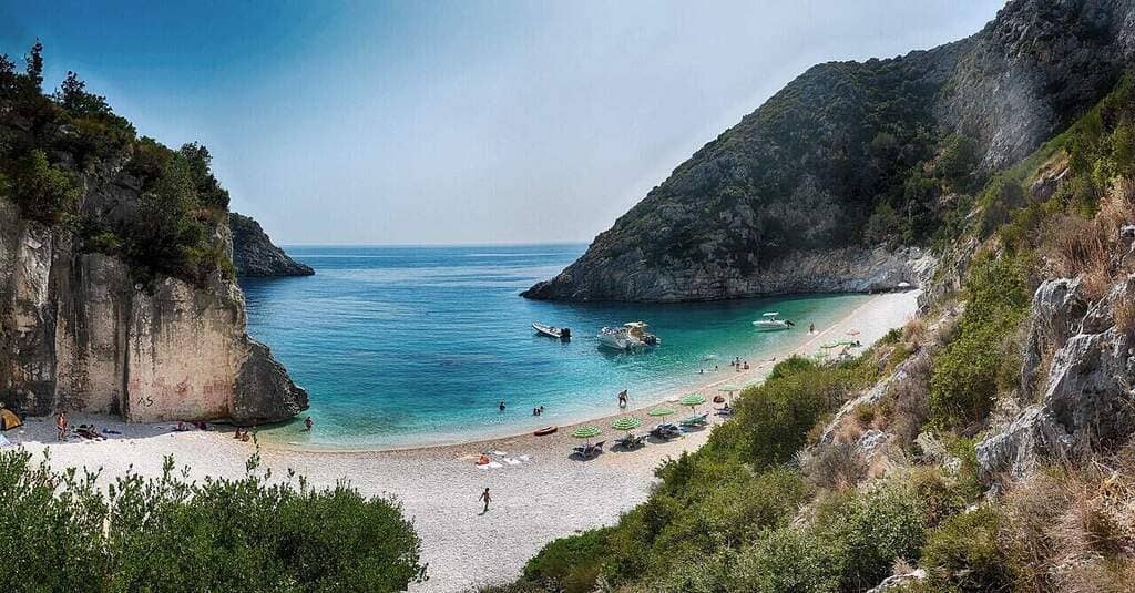 Grama_Bay_Albania_idylliczna zatoka na Morzu Jońskim