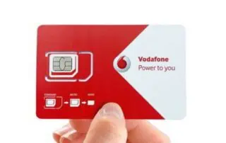 SIM-Karte von Vodafone Albania, ideal für günstiges Travel Roaming und mobiles Internet in Albanien und Europa.