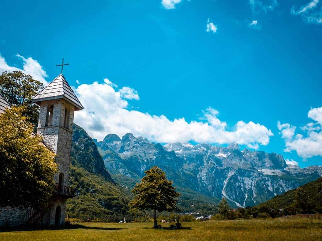 Hiking Albania Theth Village