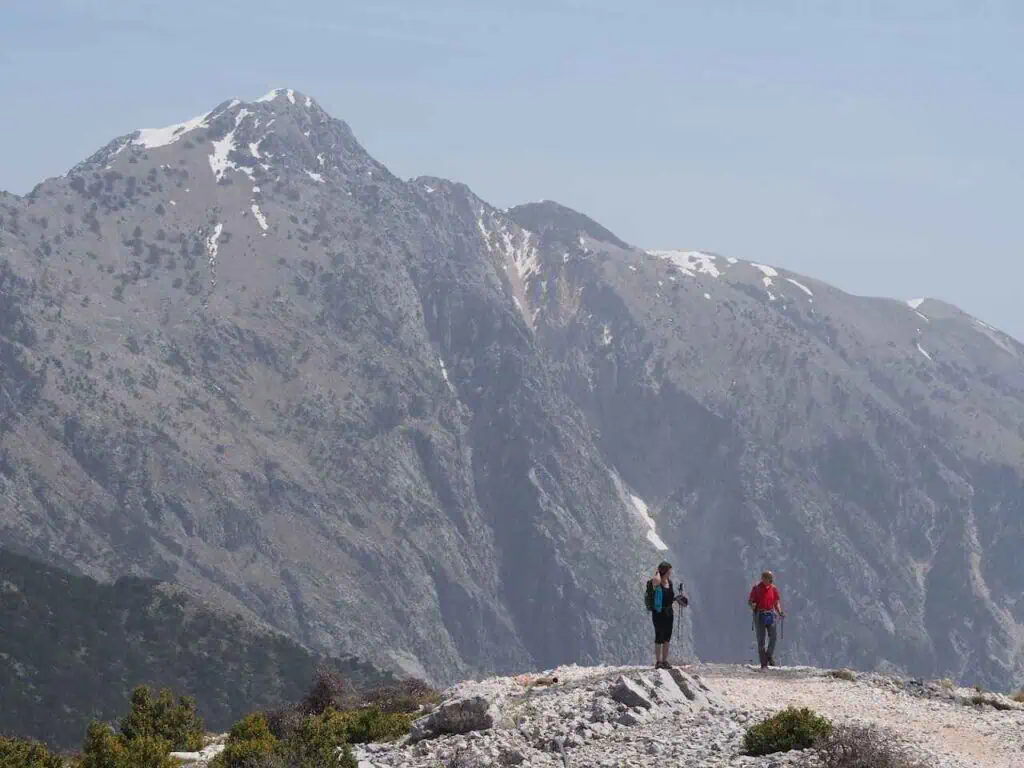 Llogara Pass Wanderer Südalbanien