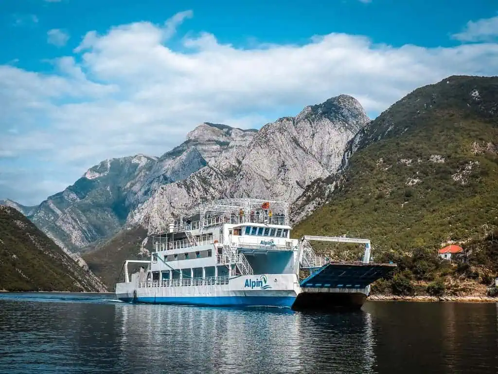 Peaks of the Balkans Tour Lake Koman Ferry